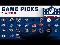 Video thumbnail for NFL Week 8 Game Picks