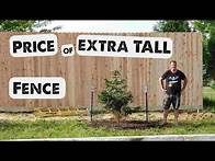 Video thumbnail for Cost to build 8 1/2 ft tall privacy fence [2022 prices from Menards]