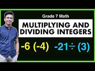 Video thumbnail for Multiplying and Dividing Integers | Operation on Integers | @MathTeacherGon