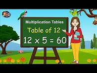 Video thumbnail for Table of 12 | Times tables | Multiplication tables | 12 ka pahada | Learning Booster | Maths tables