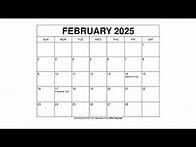 Video thumbnail for Free Printable February 2025 Calendar Templates With Holidays - Wiki Calendar