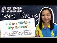 Video thumbnail for FREE NAME TRACING PRINTABLE WORKSHEET FOR NAME PRACTICE | by Teacher Aloha