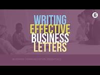 Video thumbnail for Writing Effective Business Letters