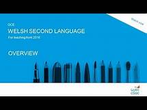 Video thumbnail for WJEC GCE AS/A level Welsh Second Language (from 2016)