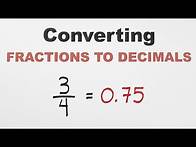 Video thumbnail for Converting Fractions to Decimals by Math Teacher Gon