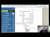 Video thumbnail for How to Create a Crossword Puzzle to Give to Students in Google Sheets