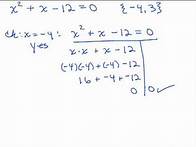 Video thumbnail for Solving Equations by Factoring 1