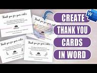 Video thumbnail for Create thank you cards easily in Word - lots of techniques