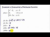 Video thumbnail for Evaluating Piecewise Functions Tutorial