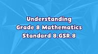 Video thumbnail for 8th Grade 8th Grade | Understanding Grade 8 Mathematics Standard 8.GSR.8