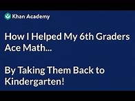 Video thumbnail for How I Helped My 6th Graders Ace Math... By Taking Them Back to Kindergarten! | Mastery Learning