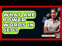 Video thumbnail for What Are Power Words In SEO? - SearchEnginesHub.com