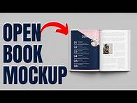 Video thumbnail for How to create a Open Book with pages mockup in 3 Simple Steps