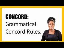 Video thumbnail for CONCORD: Grammatical Concord Rules.
