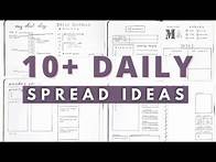 Video thumbnail for 10+ DAILY Bullet Journal Spread Ideas | SECRETS to a more productive day 🤫