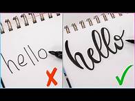 Video thumbnail for How To: Calligraphy & Hand Lettering for Beginners! Easy Ways to Change Up Your Writing Style!