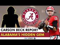 Video thumbnail for Alabama Football Rumors: USA Today Report On Carson Beck Interest + Did Alabama Find A Hidden Gem?
