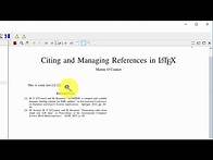 Video thumbnail for How to cite references in LaTeX