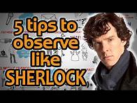Video thumbnail for HOW TO OBSERVE like Sherlock Holmes - 5 Hyper Observant Techniques