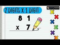 Video thumbnail for Multiplication of 2 digit number by 1 digit number