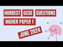 Video thumbnail for 4 Hardest GCSE Maths Edexcel June 2024 Paper 1 | 1MA1/1H | Higher