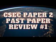 Video thumbnail for CSEC Past paper review #1 (2017 Paper 2)
