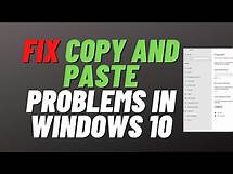 Video thumbnail for FIX Copy and Paste Problems in Windows 10