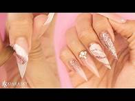 Video thumbnail for Sparkly Pink Acrylic Nail Set 💖DIY Acrylic Nails 💅🏻How I Do My Nails