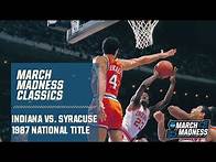 Video thumbnail for Indiana vs. Syracuse: 1987 National Championship | FULL GAME