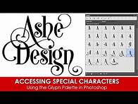 Video thumbnail for Using Photoshop's Glyph Palette to Access Special Characters