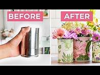 Video thumbnail for Tin Cans to Chic Home Decor | Trash to Treasure