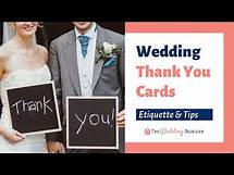 Video thumbnail for Wedding Thank You Card Tips