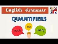 Video thumbnail for Quantifiers in English - Much, Many, A lot of - English Grammar Lesson