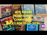 Video thumbnail for Homeschool Curriculum Picks 8th grade