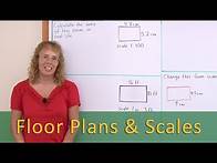 Video thumbnail for Floor plans and scale ratio - 7th grade math