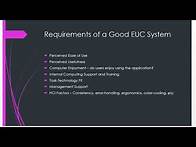 Video thumbnail for End User Computing, Systems Approach to Problem Solving and ICT Appraisal Methods