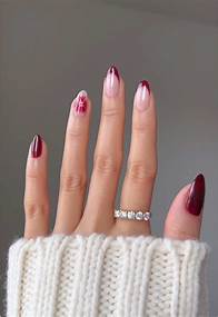 Video thumbnail for Burgundy Blooming Gel Flower Nail Art Tutorial