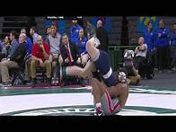 Video thumbnail for 184 LBs: #1 Bo Nickal (PSU) vs. #2 Myles Martin (OSU) | 2018 Big Ten Wrestling Championship