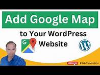Video thumbnail for How to Easily Add Google Map to Your WordPress Website Step-by-Step Tutorial by CodePress Academy