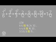 Video thumbnail for How to Add Three Fractions with Unlike Denominators
