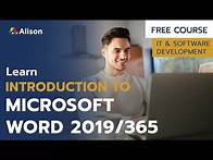 Video thumbnail for Introduction to Microsoft Word - Free Online Course with Certificate