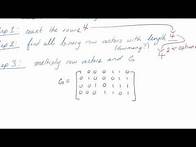 Video thumbnail for Codewords From Generating Matrix