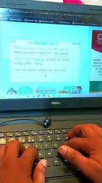 Video thumbnail for Computer typing test online, touch typing, 1 minute typing test