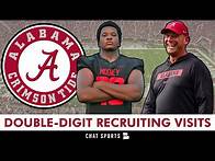 Video thumbnail for Alabama Football Recruiting Update: Crimson Tide Expected To Host DOUBLE-DIGIT Recruits This Week