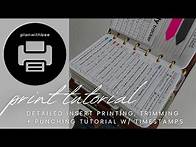 Video thumbnail for How To Print, Cut & Punch Printable Planner Inserts | Detailed Guide w/ Time Stamps | Plan With Bee