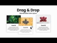Video thumbnail for Reorderable Drag-and-Drop Sortable Card Layout & For List Layouts - HTML, CSS & Javascript