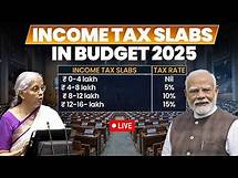 Video thumbnail for Income Tax Budget 2025 LIVE | Direct Tax Slabs In Budget 2025 | New Income Tax 2025-26 LIVE Updates