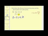 Video thumbnail for Determining the Distance Between a Plane and a Point