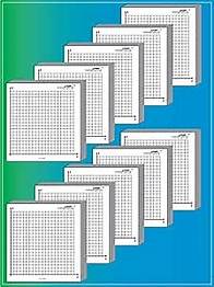 Video thumbnail for 3x3 Inch Graph Paper Pads: 10 Pads of 50 Sheets Each, 20x20 Grid, Adhesive Backed, Ideal for Homework & Tests
