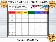 Video thumbnail for Editable Weekly Lesson Planner Template | 8.5" X 11" Landscape | PDF Editable | 5 Templates | Printable School Planner | Printable Weekly - Etsy